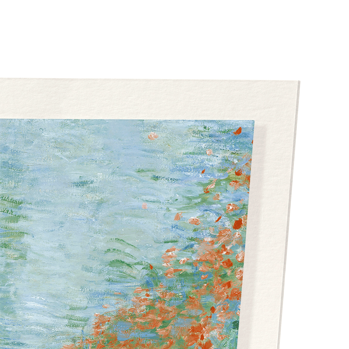 POPPY FIELD IN A HALLOW BY MONET: Painting Art Print