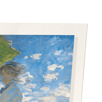 LADY WITH A PARASOL BY MONET: Painting Art Print