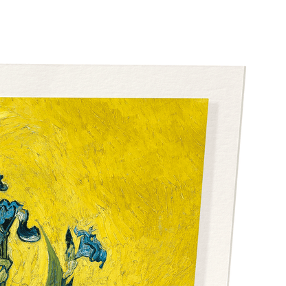 VASE WITH IRISES BY VAN GOGH: Painting Art Print