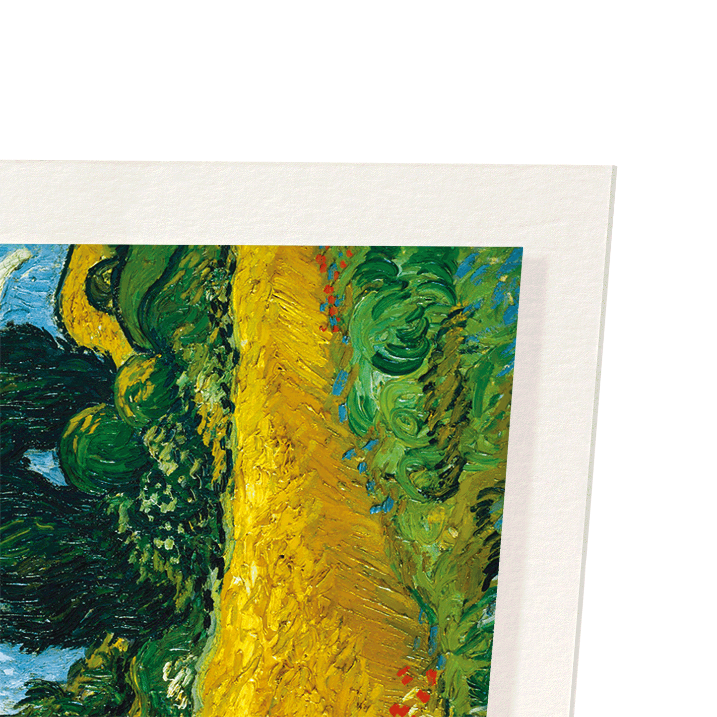 WHEAT FIELD WITH CYPRESSES (1889): Painting Art Print
