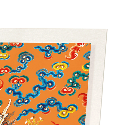 IMPERIAL SILK DRAGON ROBE (18THC): Painting Art Print