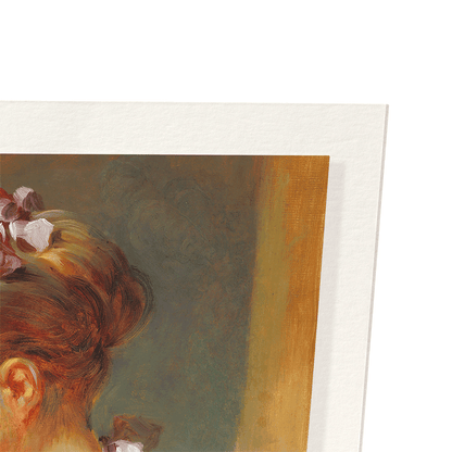 YOUNG GIRL READING C.1769: Painting Art Print