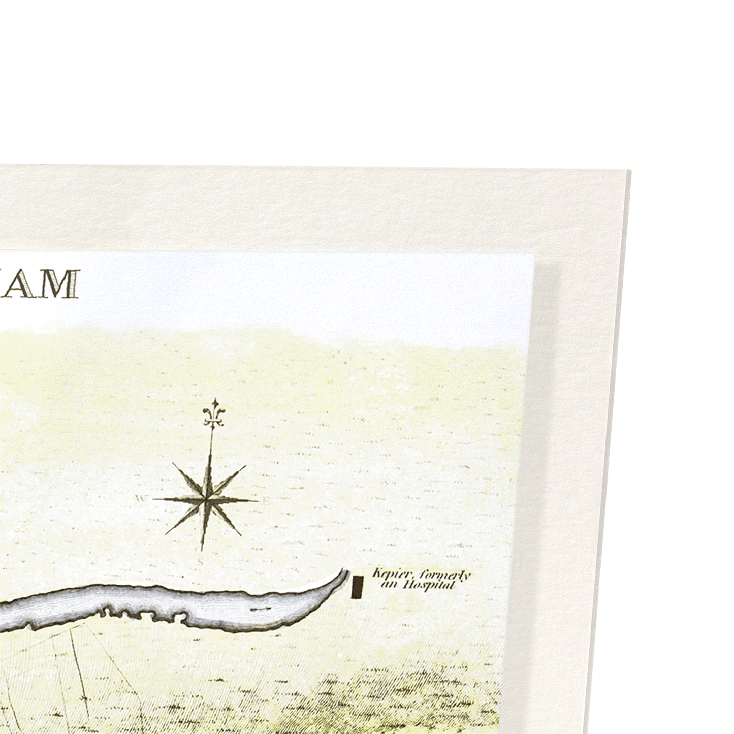 DURHAM (1806): Antique Map Art Print