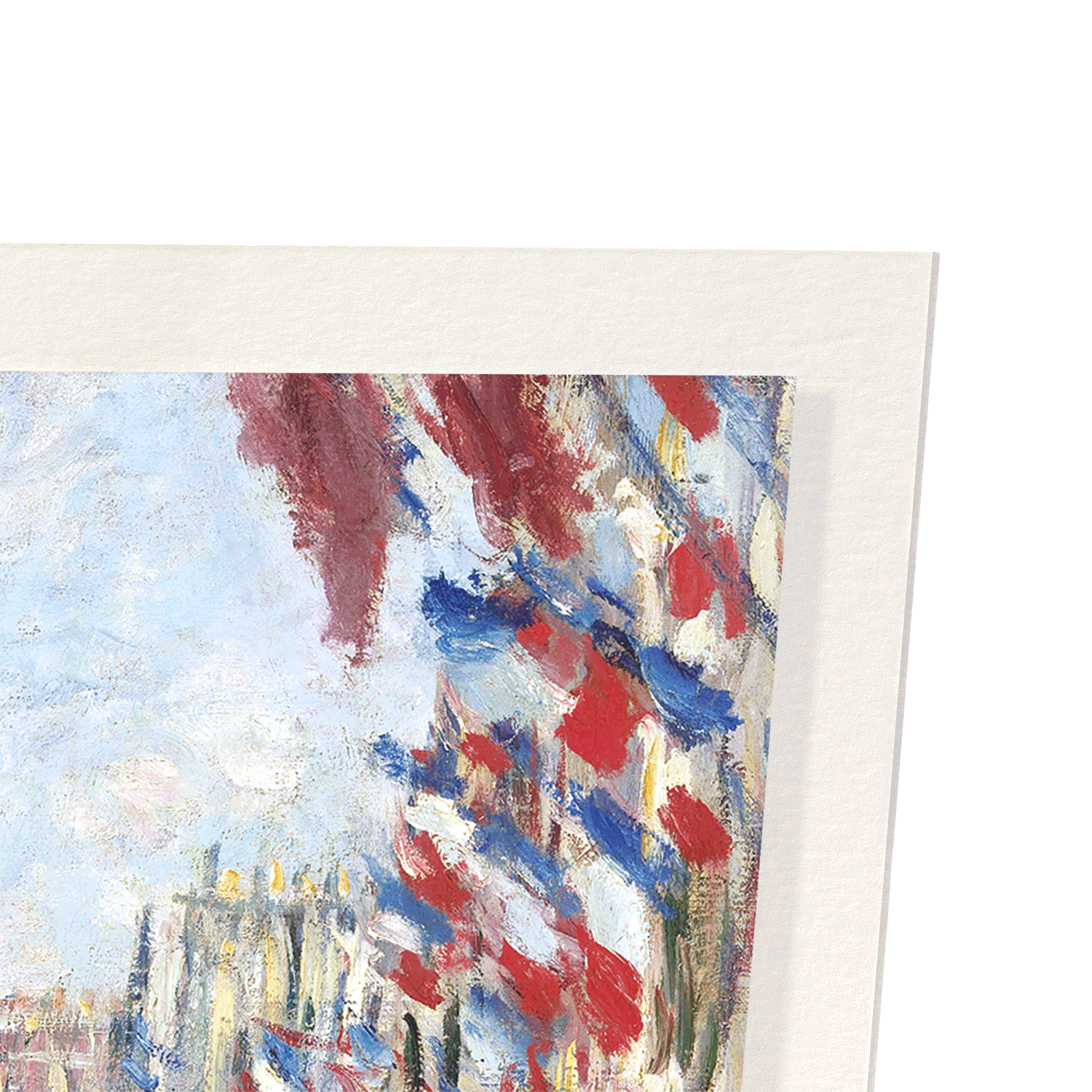 LA RUE MONTORGUEIL IN PARIS BY MONET: Painting Art Print