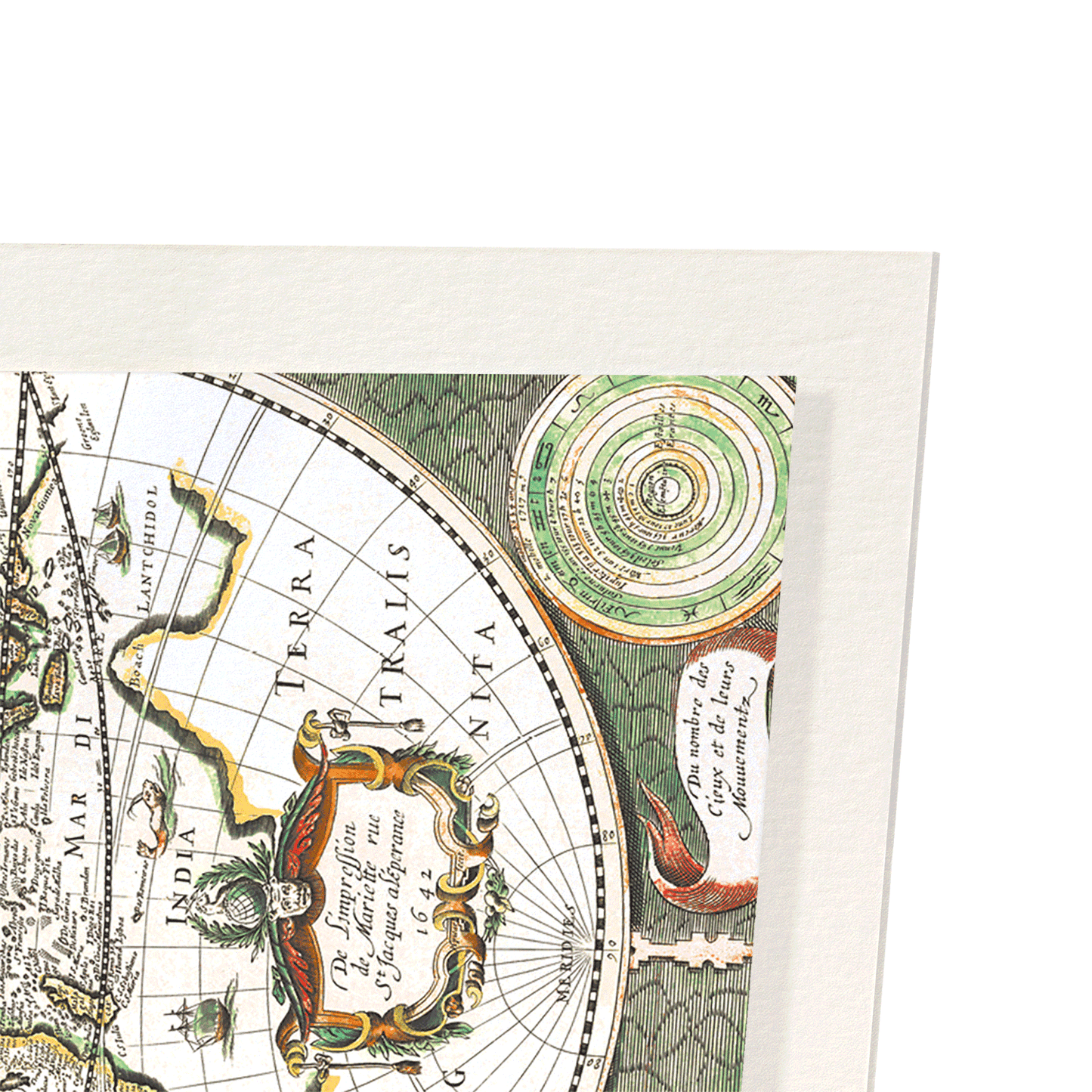 TERRARUM ORBIS GEOGRAPHICA (1643): Antique Map Art Print