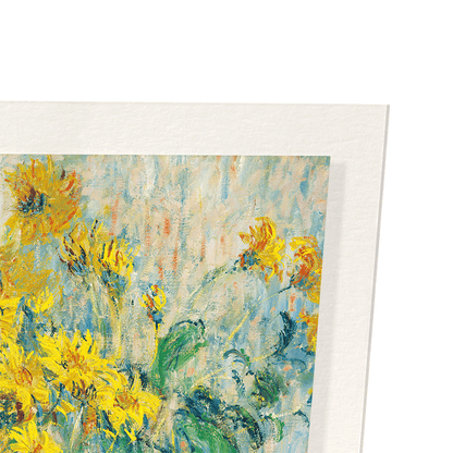 JERUSALEM ARTICHOKE FLOWERS (1880): Painting Art Print