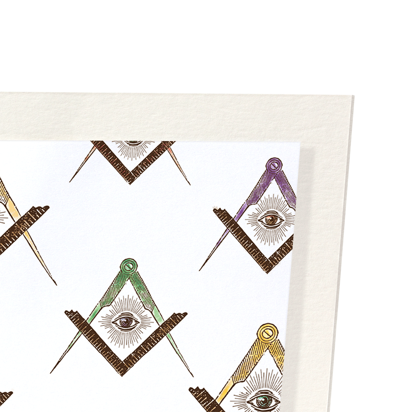 FREEMASON SYMBOL: Pattern Art Print