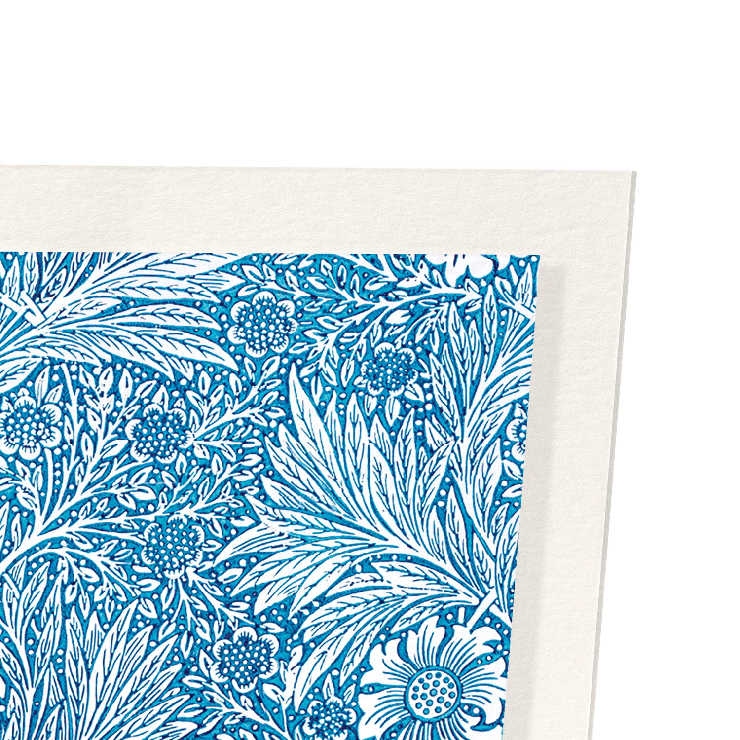 BLUE MARIGOLD: Pattern Art Print