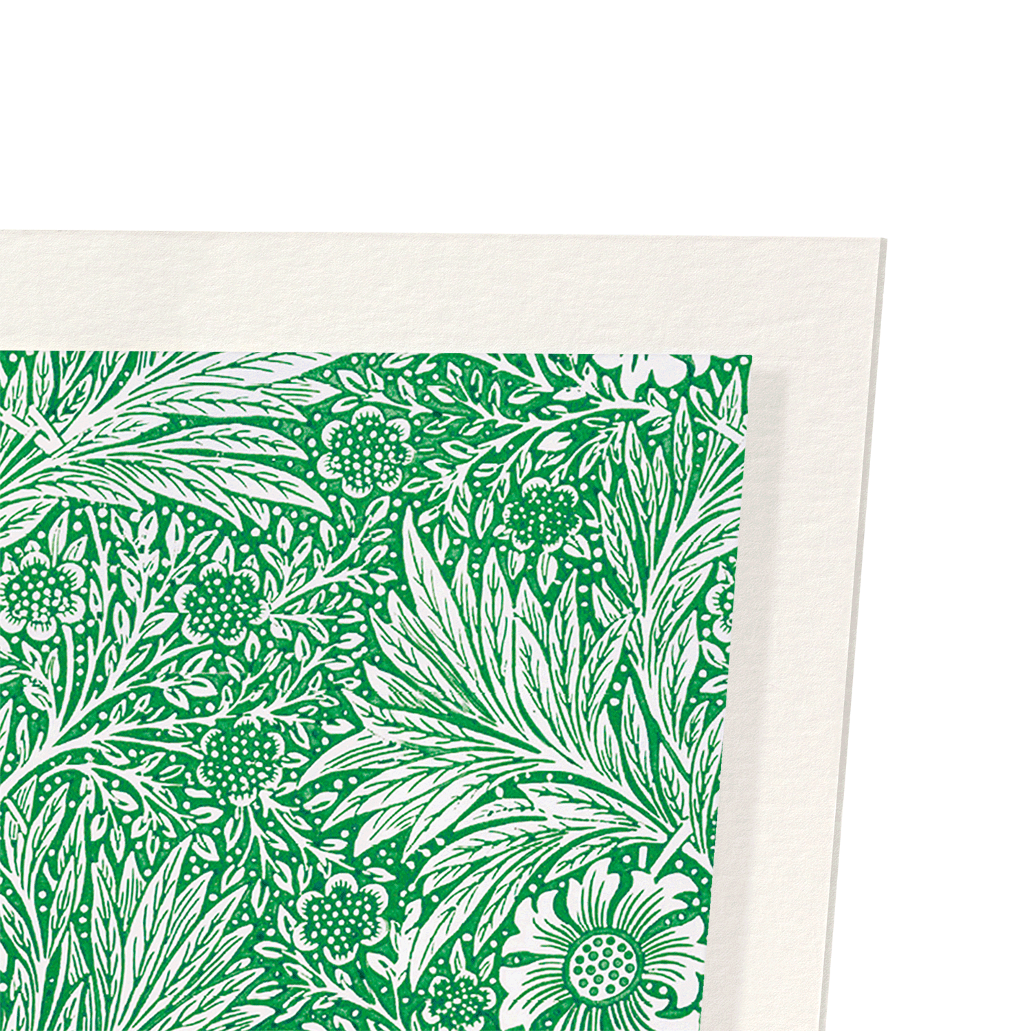 GREEN MARIGOLD: Pattern Art Print