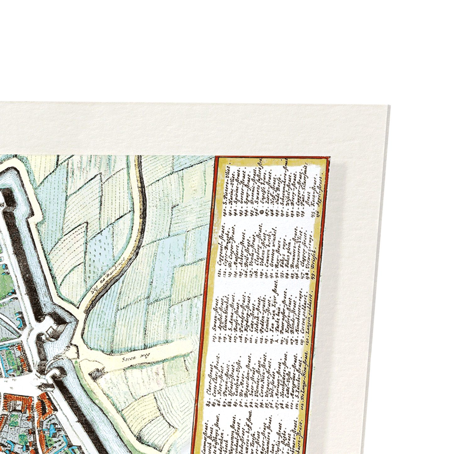 ANTWERP (1652): Antique Map Art Print