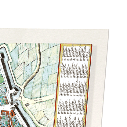 ANTWERP (1652): Antique Map Art Print
