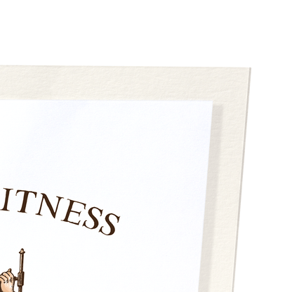 MERRY FITNESS AND NEW REAR: Victorian Art Print