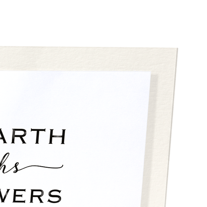 EARTH AND FLOWERS: Watercolour Art Print