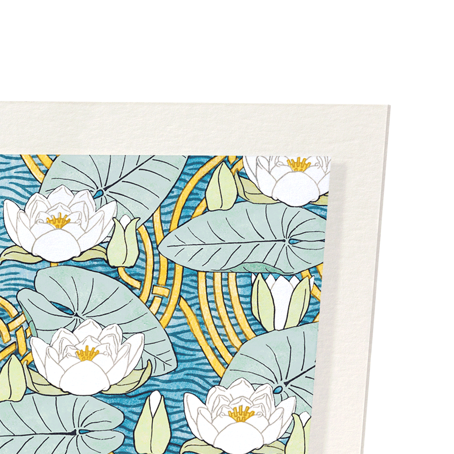 WATER LILY (1896): Pattern Art Print