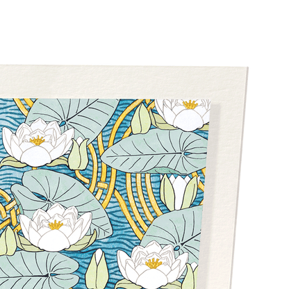 WATER LILY (1896): Pattern Art Print