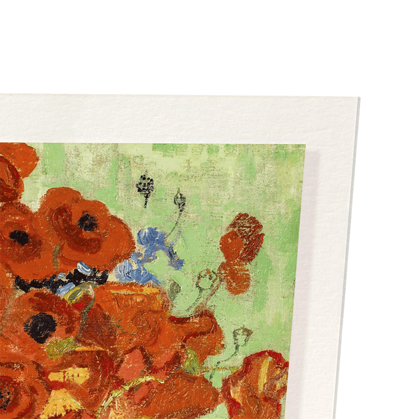 VASE WITH DAISIES AND POPPIES (1890): Painting Art Print