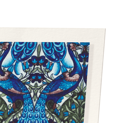 PEACOCKS (C.1890): Pattern Art Print