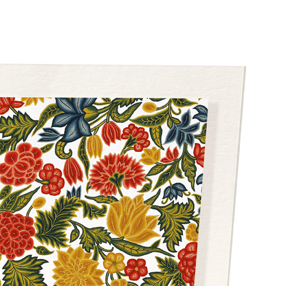 FLOWER DESIGN (18TH C.): Pattern Art Print