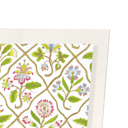 FLORAL EMBROIDERY ON WHITE (17TH C.): Pattern Art Print