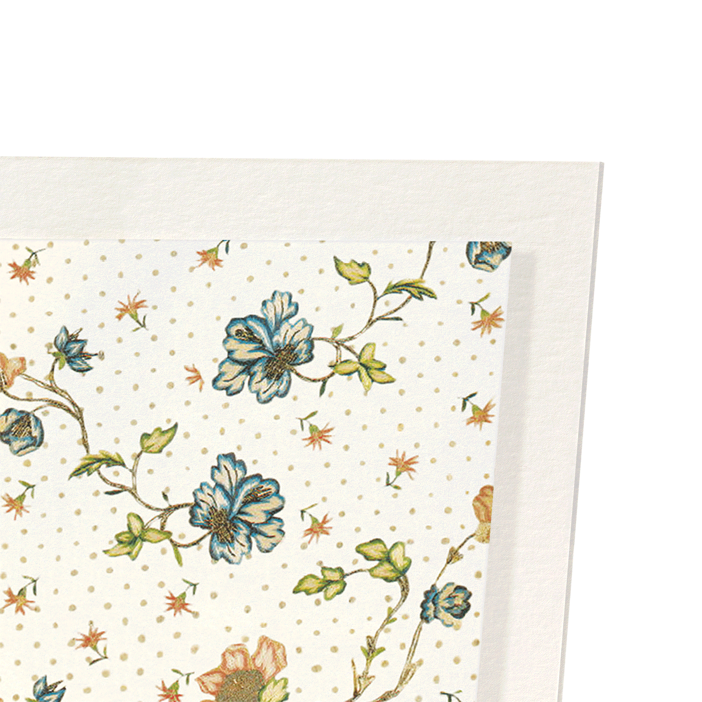 POLKA DOTS AND FLOWERS (18TH C.) : Pattern Art Print