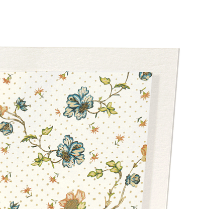 POLKA DOTS AND FLOWERS (18TH C.) : Pattern Art Print