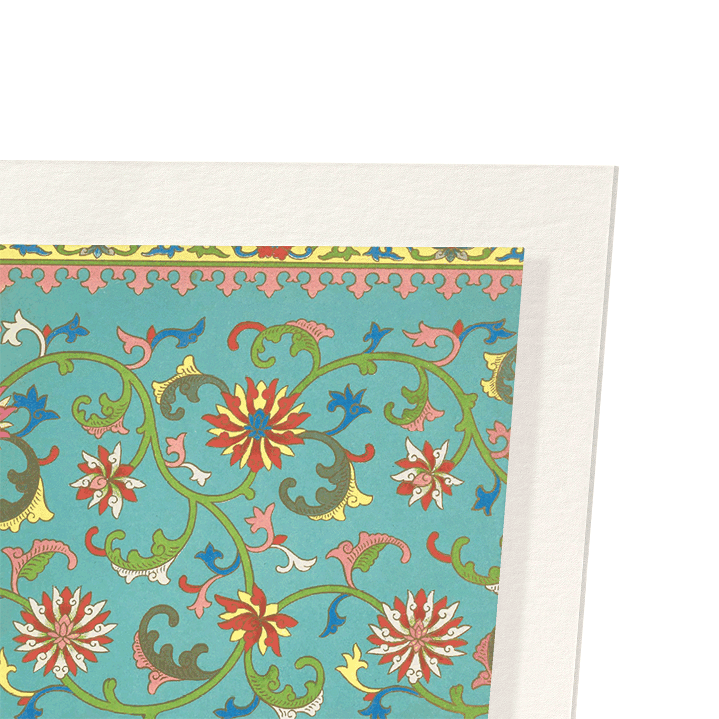 BIRTHDAY WISHES ON CHINESE PATTERN: Pattern Art Print