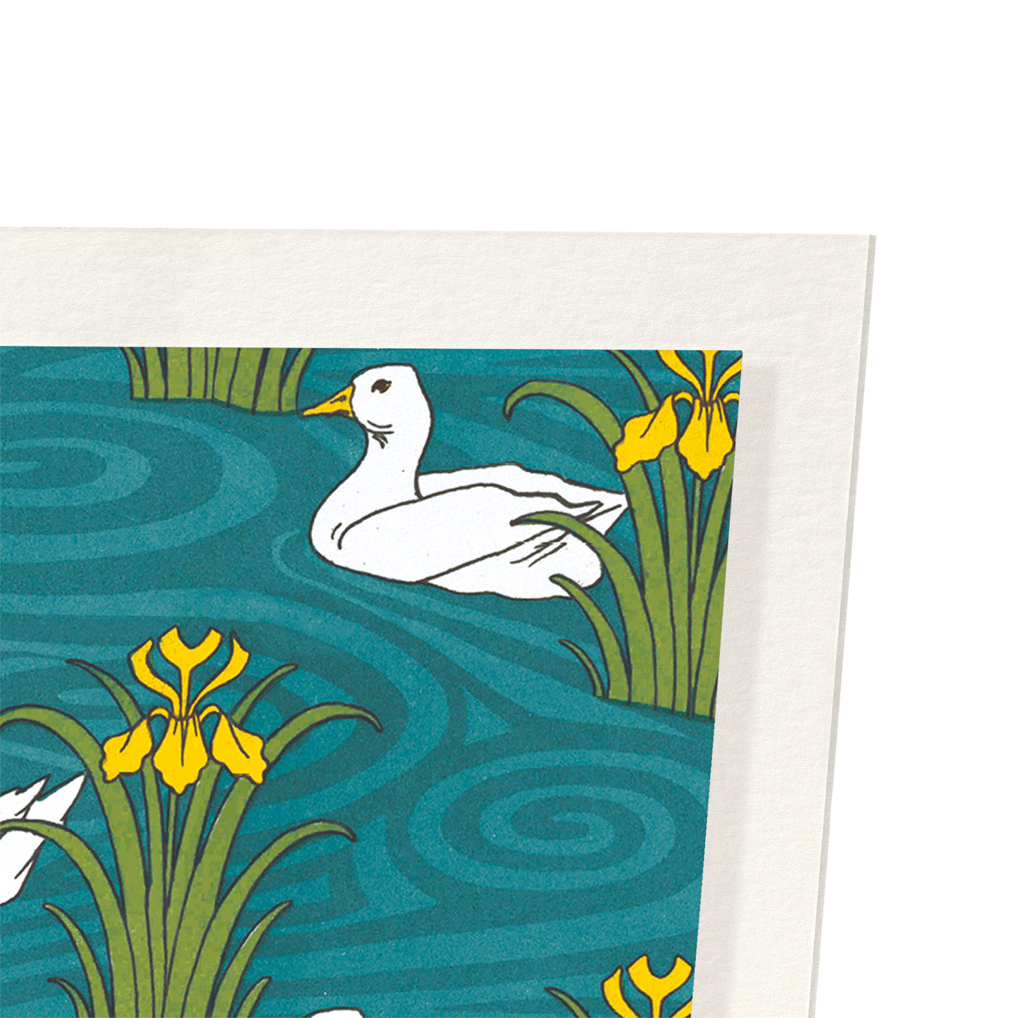 DUCKS AND WATER IRISES (1897) : Pattern Art Print