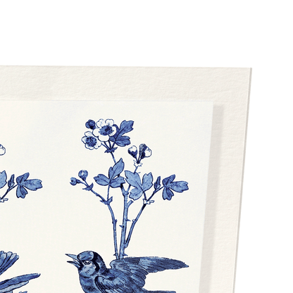 MINTON TILES BIRDS AND FLOWERS (LATE 19TH C.): Painting Art Print