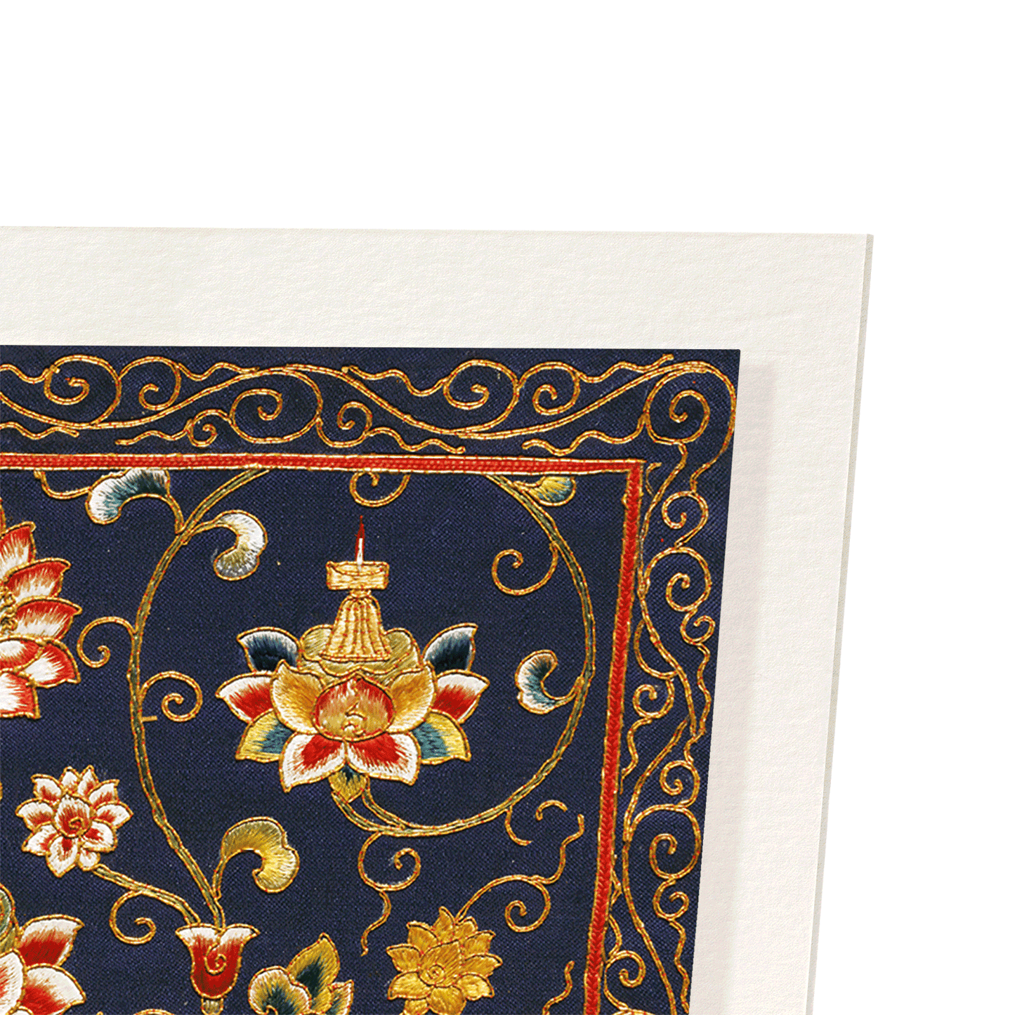 LOTUS FLOWER EMBROIDERY (14TH C): Pattern Art Print