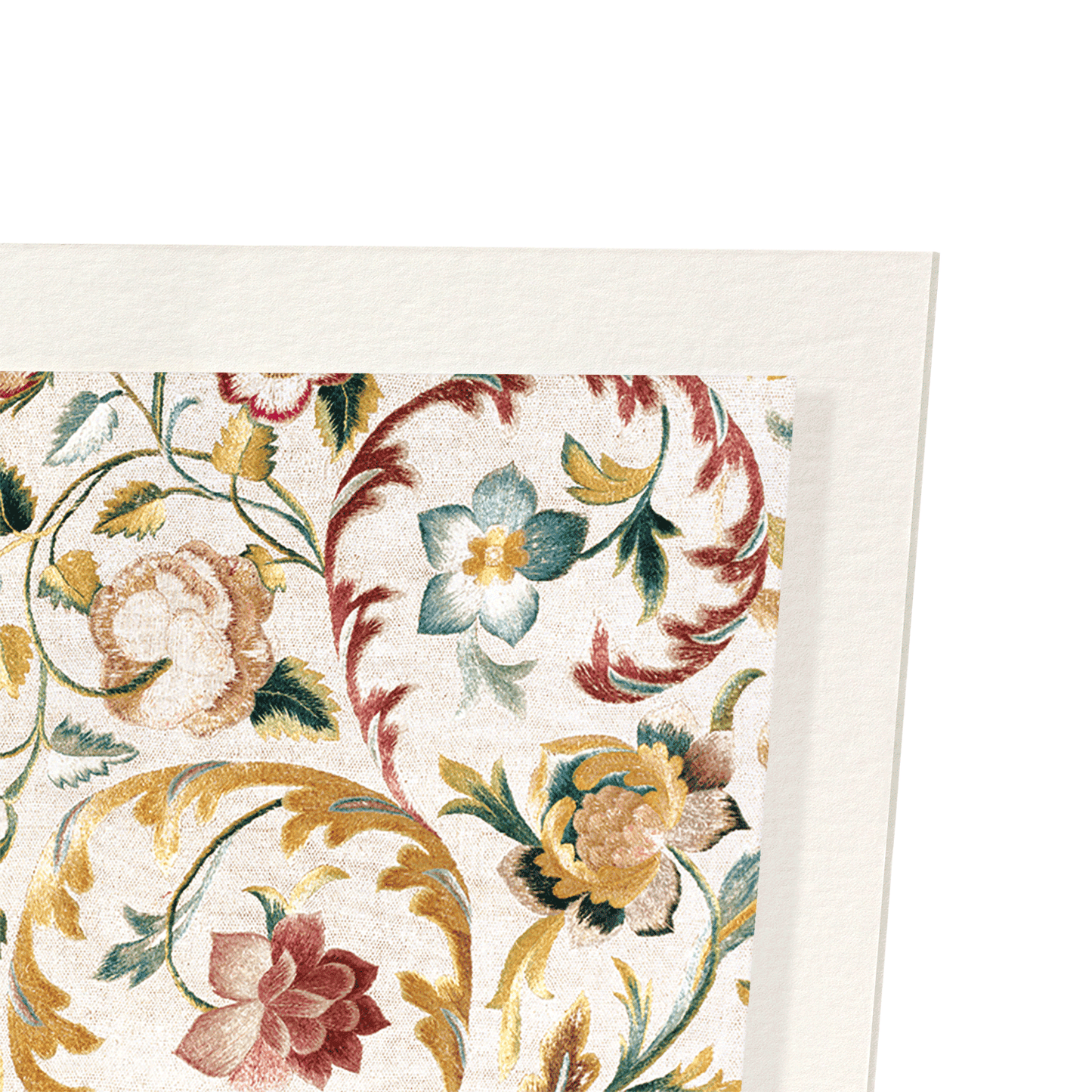 ITALIAN EMBROIDERED PANEL (19TH C): Pattern Art Print