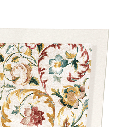 ITALIAN EMBROIDERED PANEL (19TH C): Pattern Art Print