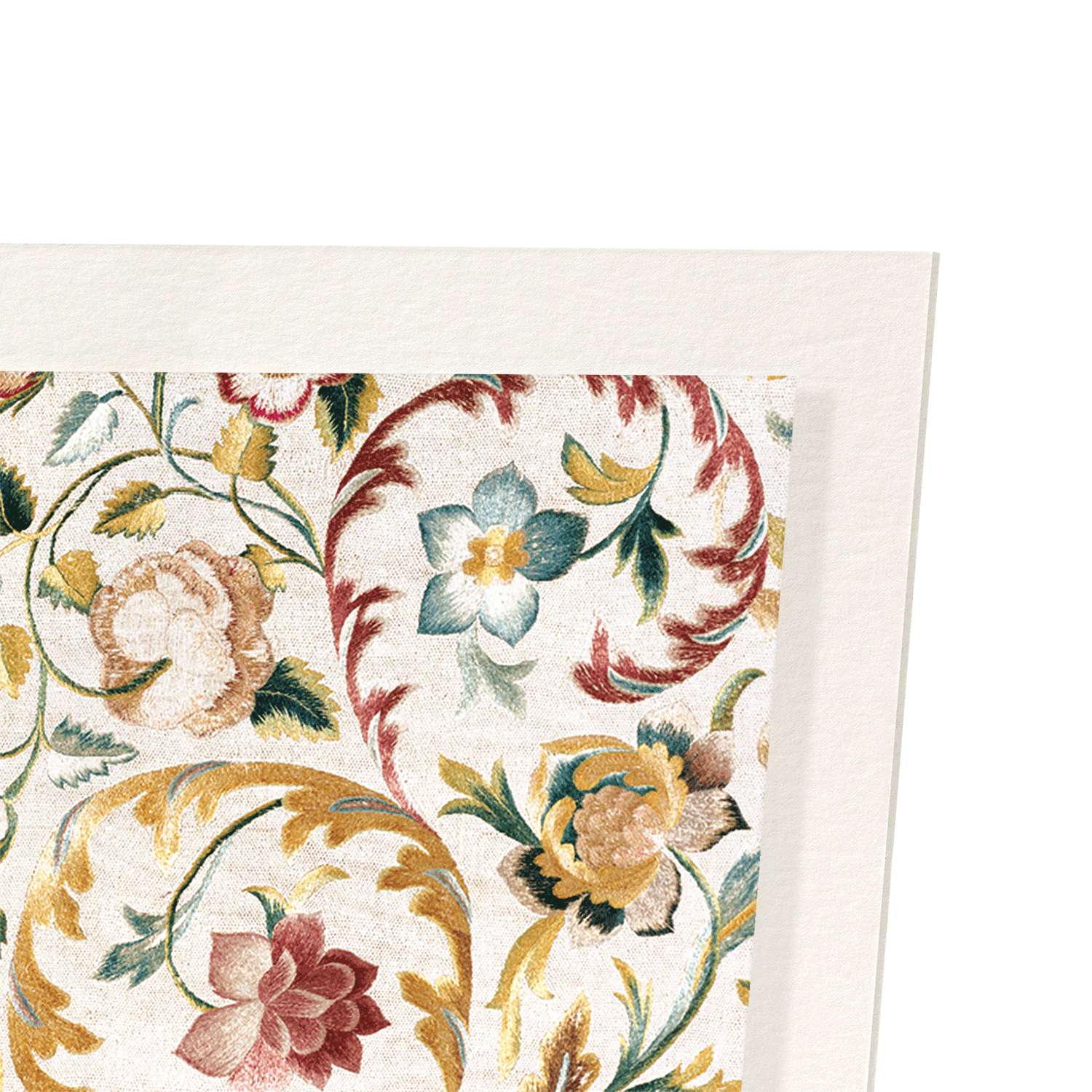 ITALIAN EMBROIDERED PANEL (19TH C): Pattern Art Print