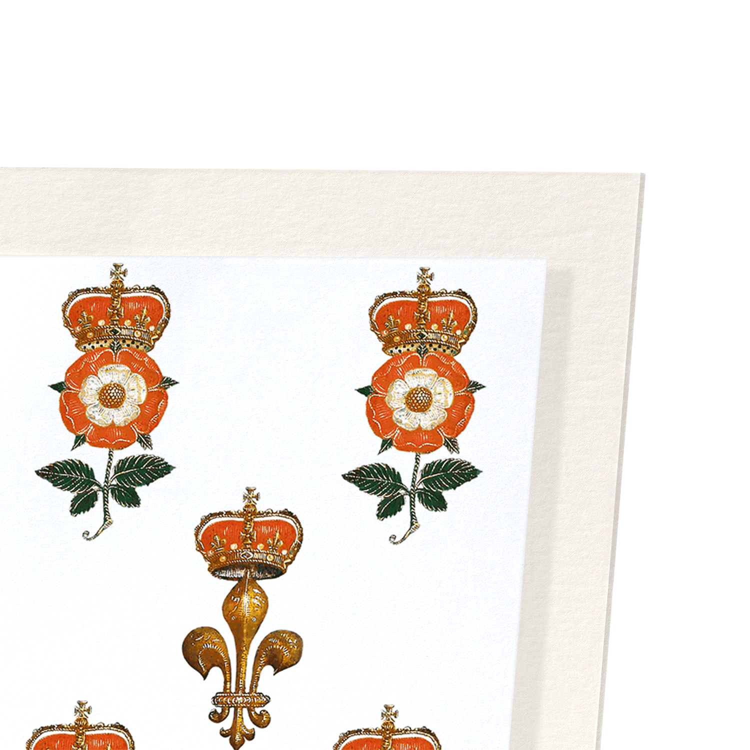 ROYAL TUDOR EMBLEMS (C.1575): Pattern Art Print