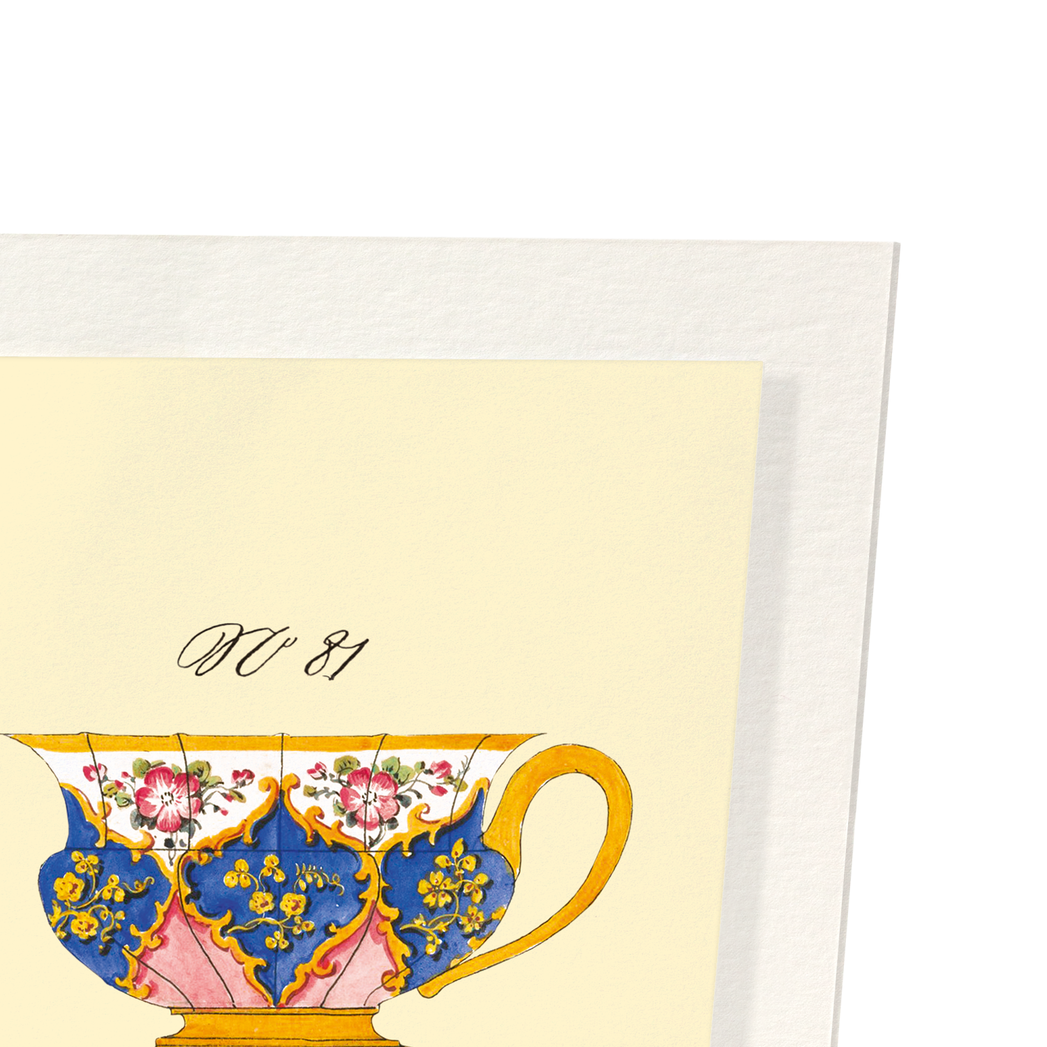 FRENCH TEA CUP SET B (C. 1825-1850): Painting Art Print