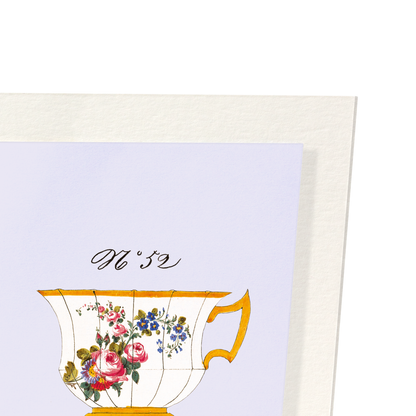 FRENCH TEA CUP SET C (C. 1825-1850): Painting Art Print