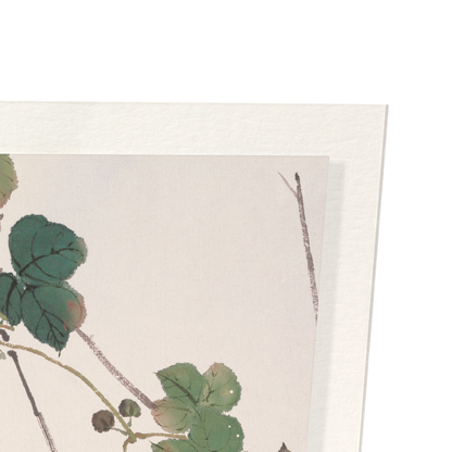 LADYBIRD AND MORNING GLORY FLOWERS (1865): Painting Art Print