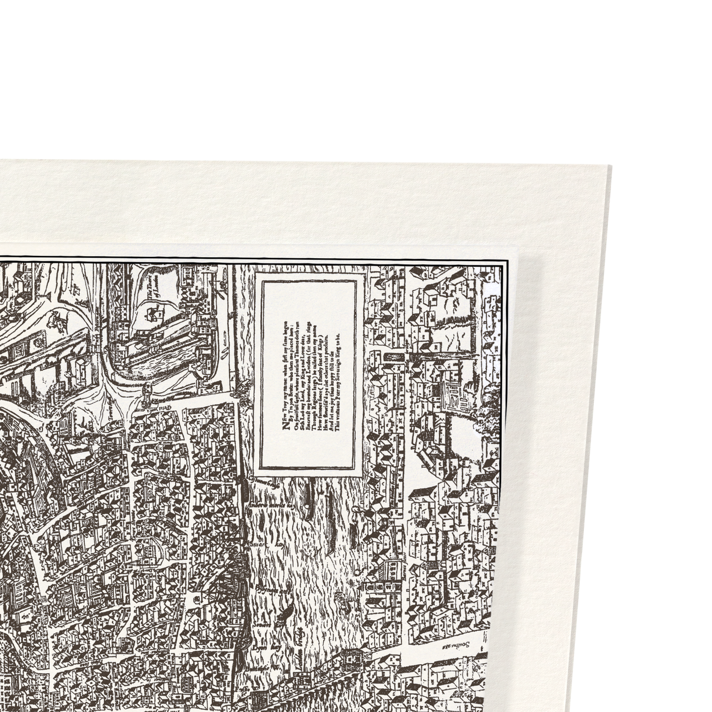 CIVITAS LONDINUM (C.1561-1570): Antique Map Art Print