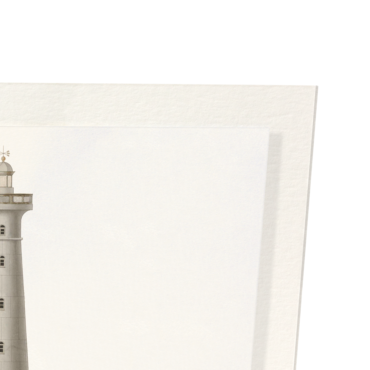 DESIGN FOR A LIGHTHOUSE (1849): Painting Art Print