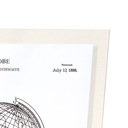 BREVET DE GLOBE (1888): Patent Art Print