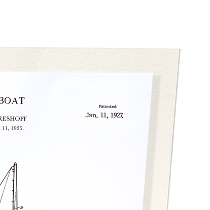 BREVET DE VOILE (1927): Patent Art Print