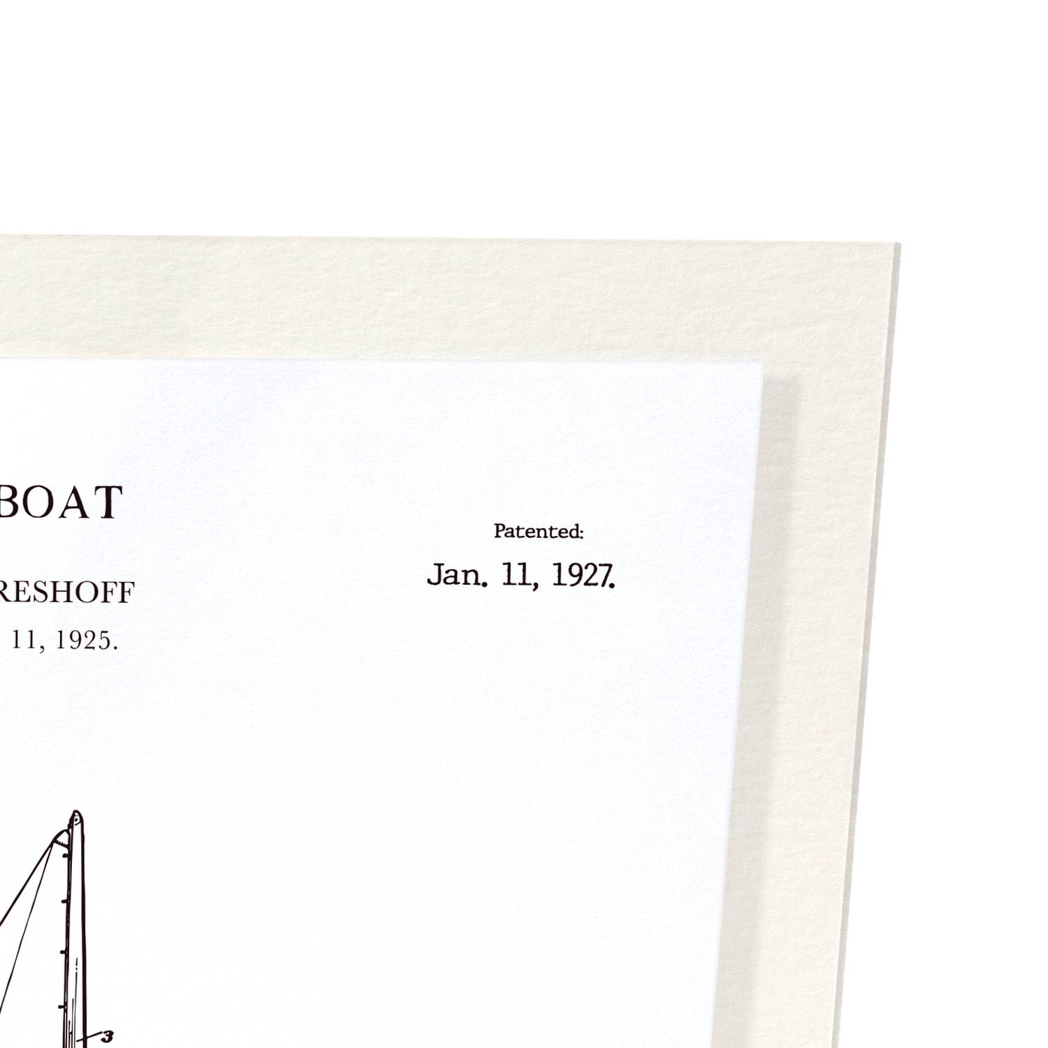 BREVET DE VOILE (1927): Patent Art Print