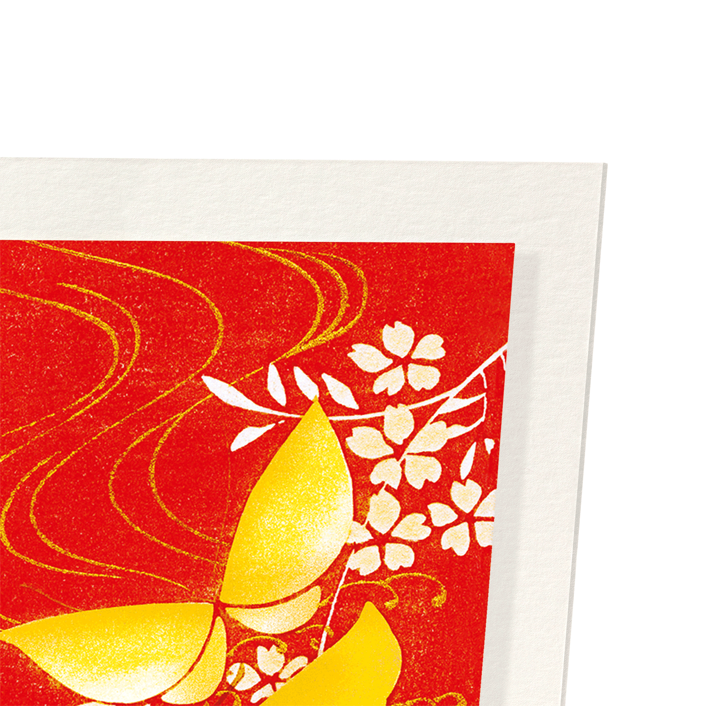 BUTTERFLIES AND CHERRY BLOSSOMS: Japanese Art Print