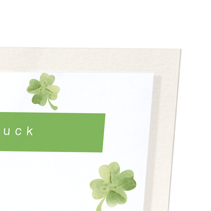 GOOD LUCK CLOVER: Japanese Art Print