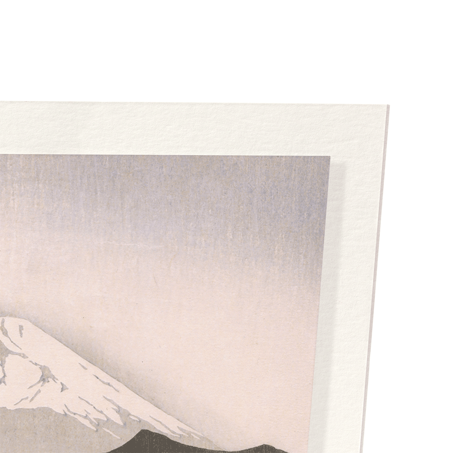 MOUNT FUJI AND BOAT: Japanese Art Print
