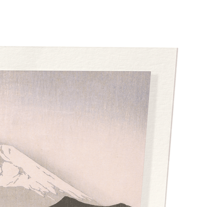 MOUNT FUJI AND BOAT: Japanese Art Print