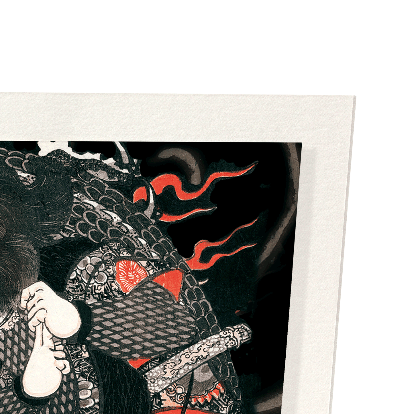 SAMURAI ON A DRAGON: Japanese Art Print