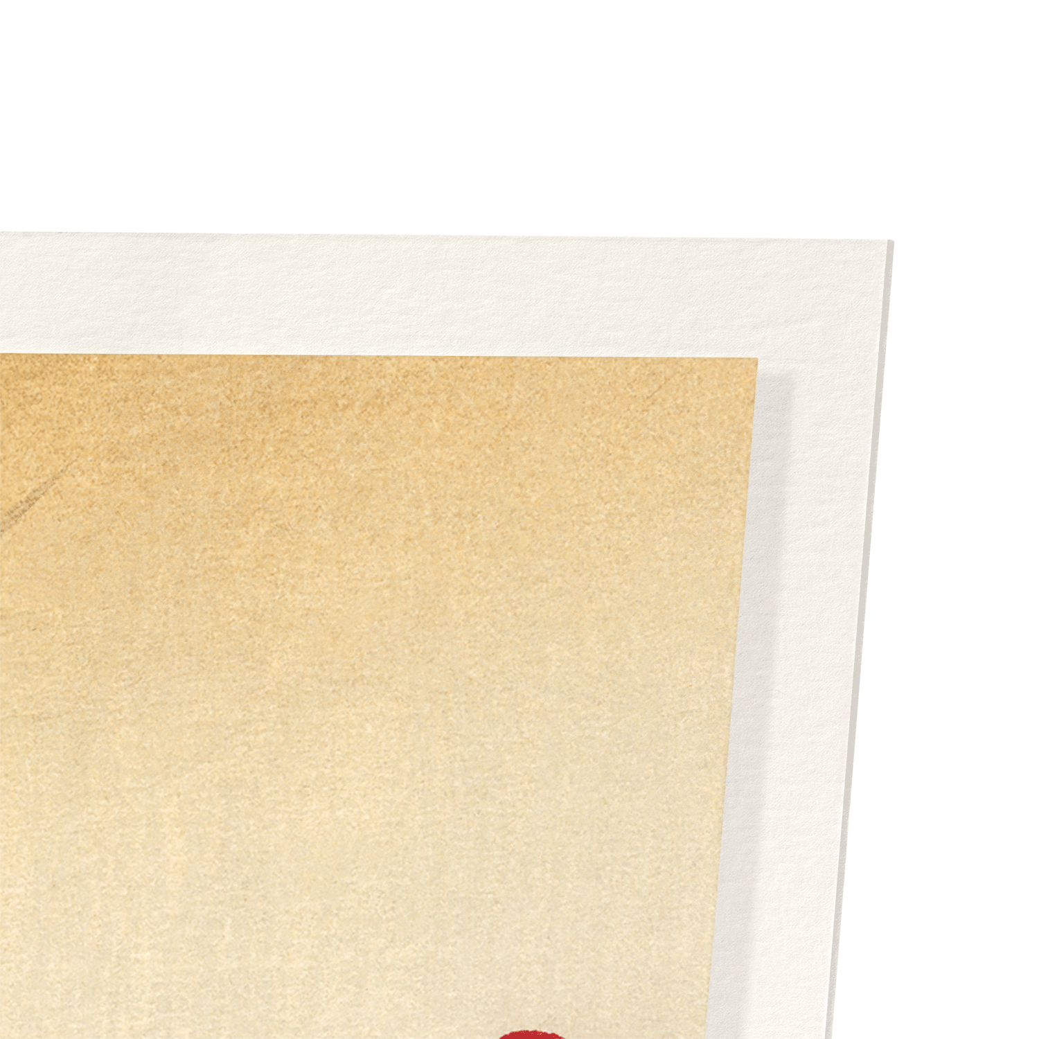 RED PLUM BLOSSOM TREE: Japanese Art Print