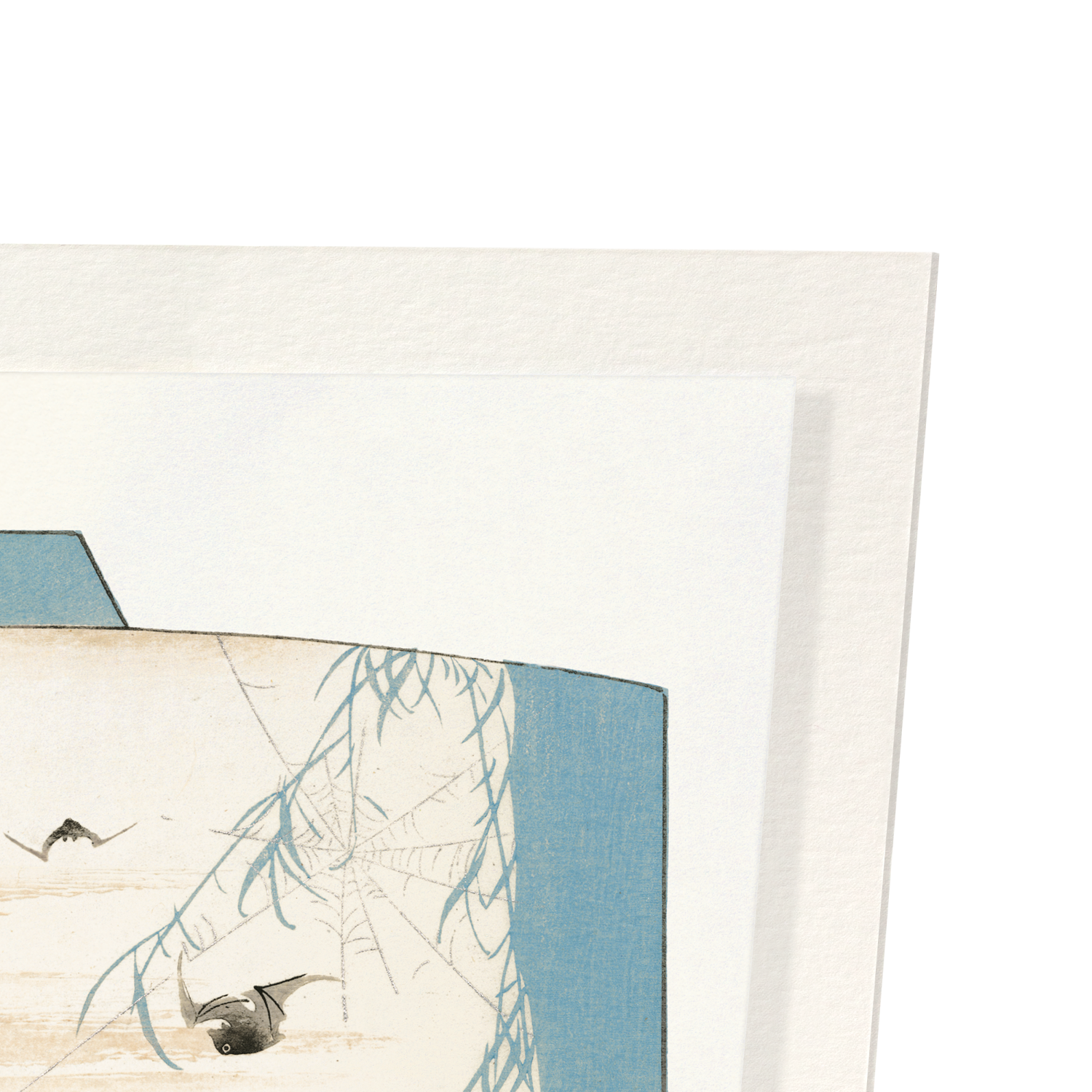 KIMONO OF BATS AND SPIDER WEB (1899): Japanese Art Print