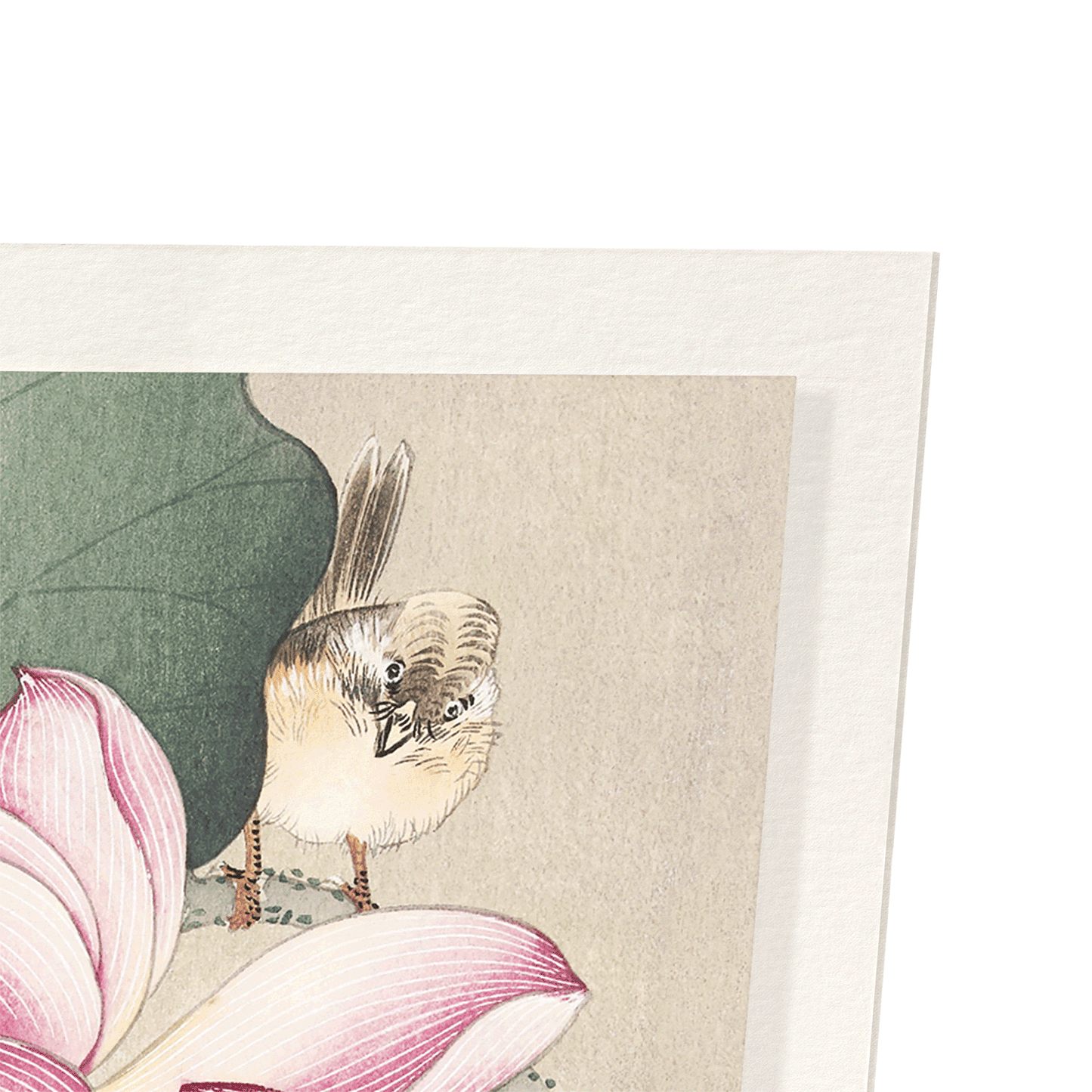 SONGBIRD AND LOTUS: Japanese Art Print
