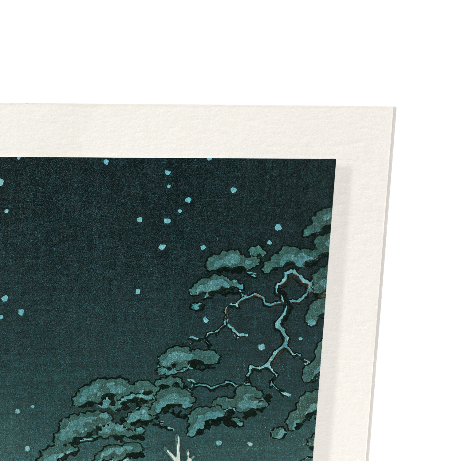 NEZU SHRINE IN SNOW (1934): Japanese Art Print